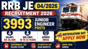 Indian Railways Hiring: Apply Now for RRB JE Recruitment 2026